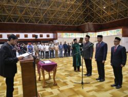 Lantik Tiga Kepala SKPA, Gubernur Mualem Tekankan Percepatan Kinerja dan Serapan Anggaran