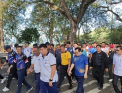 Pererat Sinergitas, TNI-Polri dan Pemko Sabang Laksanakan Olahraga Bersama di Mako Lanal