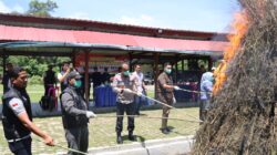 Komitmen Berantas Narkoba, Kapolres Aceh Besar Pimpin Pemusnahan Barang Bukti Narkotika