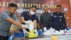 Polresta Banda Aceh Musnahkan Barang Bukti 1,92 Kilogram Narkotika Jenis Sabu