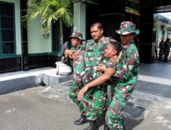 Sigap Hadapi Bencana, Kodim 0101/KBA Gelar Simulasi Uji Protap Gempa Bumi