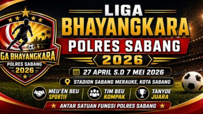 Liga Bhayangkara Polres Sabang 2026 Resmi Digelar, Ajang Sportivitas dan Hiburan bagi Masyarakat