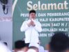 Hadiri Pelepasan Jamaah Haji 1447 H, Bupati Aceh Besar: Fokus Ibadah, Jaga Kesehatan dan Persatuan