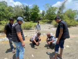 Dugaan Pertambangan Emas Tanpa Izin, Polres Aceh Besar Lakukan Pengecekan Air Sungai Krueng Jalin