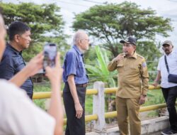 Kunjungi Pijay, Wali Nanggroe Aceh Tinjau Krueng Meureudu dan Lahan Pertanian Warga