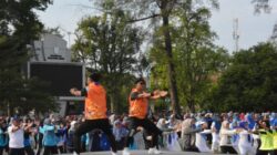Ribuan Warga Ikuti Senam Sehat dan Car Free Day di Lapangan Merdeka Langsa