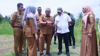Bupati Muharram Tinjau Lokasi Pembangunan Labkesmas Aceh Besar di Ingin Jaya