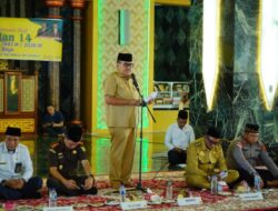 Bupati TRK Lepas dan Peusijuek 170 Jamaah Calon Haji Nagan Raya di Masjid Giok