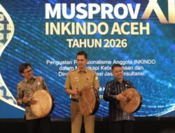 Buka MUSPROV XI INKINDO Aceh, Sekda Aceh: Perkuat Kontribusi Tenaga konsultan dalam Pembangunan