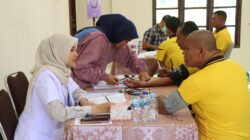 Tim Bid Dokkes Polda Aceh Gelar Pemeriksaan Kesehatan Berkala Personel Polres Aceh Singkil