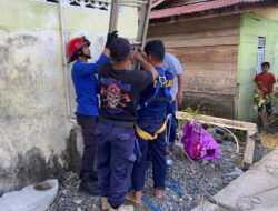 BPBD Aceh Besar Selamatkan Perempuan Terjatuh ke Dalam Sumur di Montasik