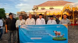 BSI Nagan Raya Salurkan Satu Ekor Sapi Kurban untuk Warga Alue Siron