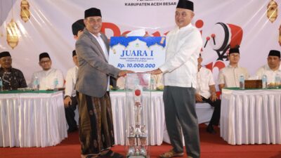 Kantor Camat Blang Bintang Juara I Pawai Takbiran Idul Adha 1447 H di Aceh Besar