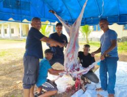 Warga Jurong M. Nur Hasan Sabang Sembelih Dua Sapi dan Empat Kambing untuk Warga Kurang Mampu