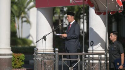 Pimpin Upacara Hari Lahir Pancasila, Sekda Aceh Tegaskan Pancasila Fondasi Perdamaian Dunia