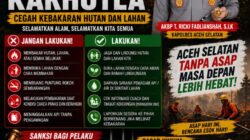 Kapolres Aceh Selatan: Pelaku Karhutla Dapat Dikenakan Sanksi Pidana