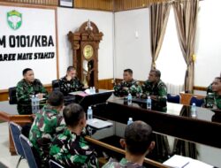 Dandim 0101/KBA Tekankan Pentingnya Data Wilayah yang  Akurat Dimiliki Setiap Koramil