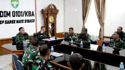 Dandim 0101/KBA Tekankan Pentingnya Data Wilayah yang  Akurat Dimiliki Setiap Koramil