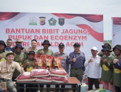 Wakapolda Aceh Launching Penanaman Jagung Bersama Petani Muda Milenial di Pidie
