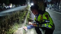 Satlantas Polres Aceh Barat olah TKP, Tangani Cepat Kecelakaan Tunggal di Meureubo