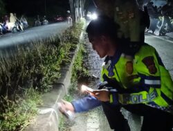 Satlantas Polres Aceh Barat olah TKP, Tangani Cepat Kecelakaan Tunggal di Meureubo