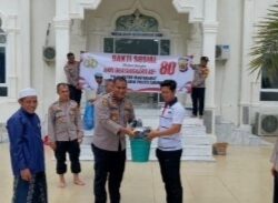 Polsek Sukakarya Polres Sabang Gelar Bakti Religi di Masjid Jamik Baitul Muna