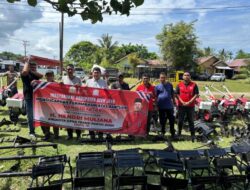 Anggota DPRA Hendri Muliana Realisasikan Bantuan Hand Traktor untuk Masyarakat Korban Konflik di Aceh Jaya