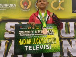 Putra Aceh Alif Ramadhan Raih Medali Perunggu di Sumut National Taekwondo Championship 2026
