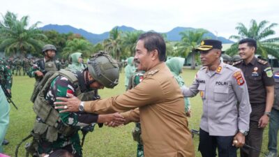 Hadiri Upacara Pemberangkatan 450 Prajurit Yonif 117/KY, Wabup Aceh Besar Optimis Siap Jaga Batas Negara