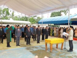 Berkantor Sehari Pemkab Aceh Barat di Kawai XVI Diwarnai Pelantikan Pejabat Eselon II dan III