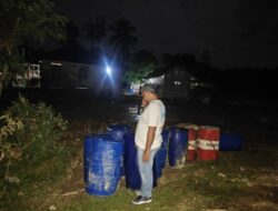 Satreskrim Polres Nagan Raya Temukan 2.000 Liter Diduga BBM Bio Solar Bersubsidi tak Bertuan