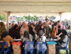 Pasar Tani Road Show Aceh Gandeng Pasar Tani Aceh Barat Gelar Pasar Murah di Lapangan Depan SMP 1 Meulaboh