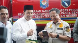 Mendagri Serahkan Mobil Damkar Multifungsi Fire Hawk FWS 4000 kepada Pemkab Aceh Tengah