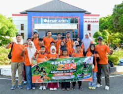 Terjunkan 20 Atlet, Disdikbud Aceh Besar Semangati Kontingen O2SN Bertanding di Tingkat Provinsi