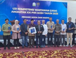 PWI Pusat Apresiasi Pemerintah Aceh dan Dunia Usaha Dukung Kompetensi Wartawan
