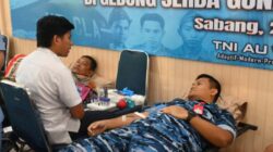 Sambut Hari Bakti TNI AU ke-79, Lanud Maimun Saleh Gelar Donor Darah dan Pengobatan Massal