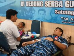 Sambut Hari Bakti TNI AU ke-79, Lanud Maimun Saleh Gelar Donor Darah dan Pengobatan Massal
