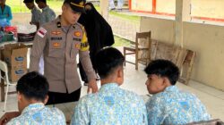 Polres Aceh Besar Laksanakan Patroli Dialogis Presisi Dan Sosialisasi Layanan Polisi 110 Di Sejumlah Sekolah
