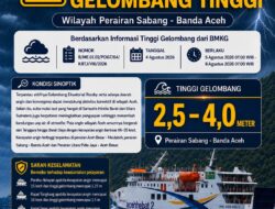 KSOP Sabang Imbau Pelayaran Waspadai Gelombang Tinggi