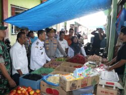 Sidak Pasar Induk Sabang, Suradji Junus Pastikan Harga Pangan Stabil