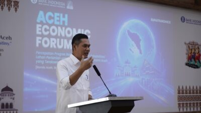 Hadiri Aceh Ekonomic Forum, Sekda Aceh Dorong Percepat Rehabilitasi dan Rekonstruksi Lahan Pertanian