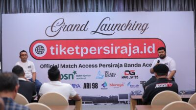 Persiraja Launching Tiket persiraja.id, Tiket Online Musim Ini Tidak Perlu Tukar Gelang