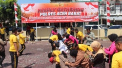 Semarak HUT ke-81 RI, Keluarga Besar Polres Aceh Barat Bangun Kekompakan Lewat Family Gathering
