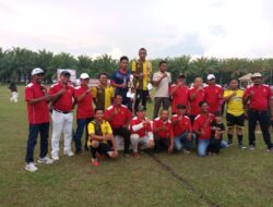 Meriahkan HUT ke-81 RI, PT Socfindo Senagan Gelar Turnamen Sepak Bola, Ini Juaranya