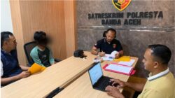 Diduga Gelapkan Uang Rp68 Juta, Seorang Pemuda Pidie Jaya Ditahan di Polresta Banda Aceh
