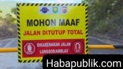 Jalan Cot Bak Geutom Balohan–Anoi Itam Ditutup Total, Pembangunan Kembali Diperkirakan 2028