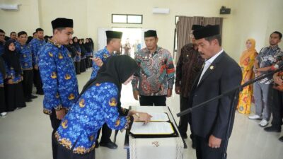 Wabup Aceh Besar Pimpin Pengambilan Sumpah 507 PNS dan Lantik 71 Pejabat Fungsional