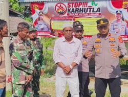 Polisi-TNI di Pidie Jaya Ingatkan Bahaya Bakar Lahan di Meurah Dua