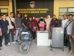 Polresta Banda Aceh Amankan Terduga Pelaku Pencuri Emas, Korban Rugi Capai Rp119 Juta
