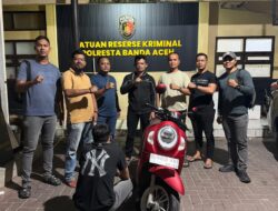 Pinjam Pakai Berdalih Ambil Paket, Pria Lampaya Aceh Besar Gadaikan Honda Scoopy milik Teman